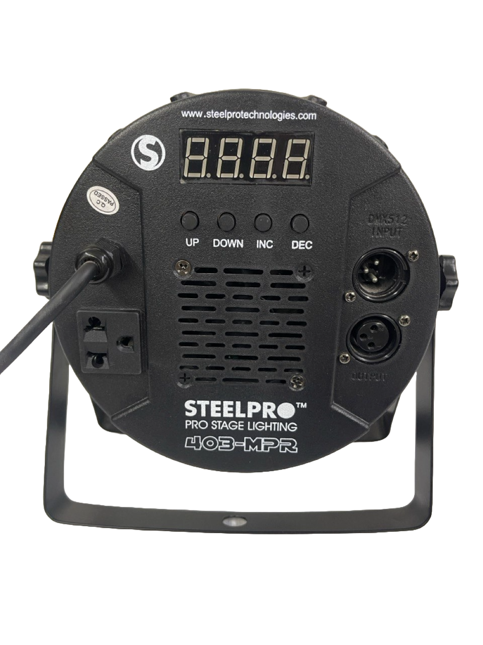 CAÑON LED PAR ALTA POTENCIA 40X3W RGB STEELPRO 403-MPR