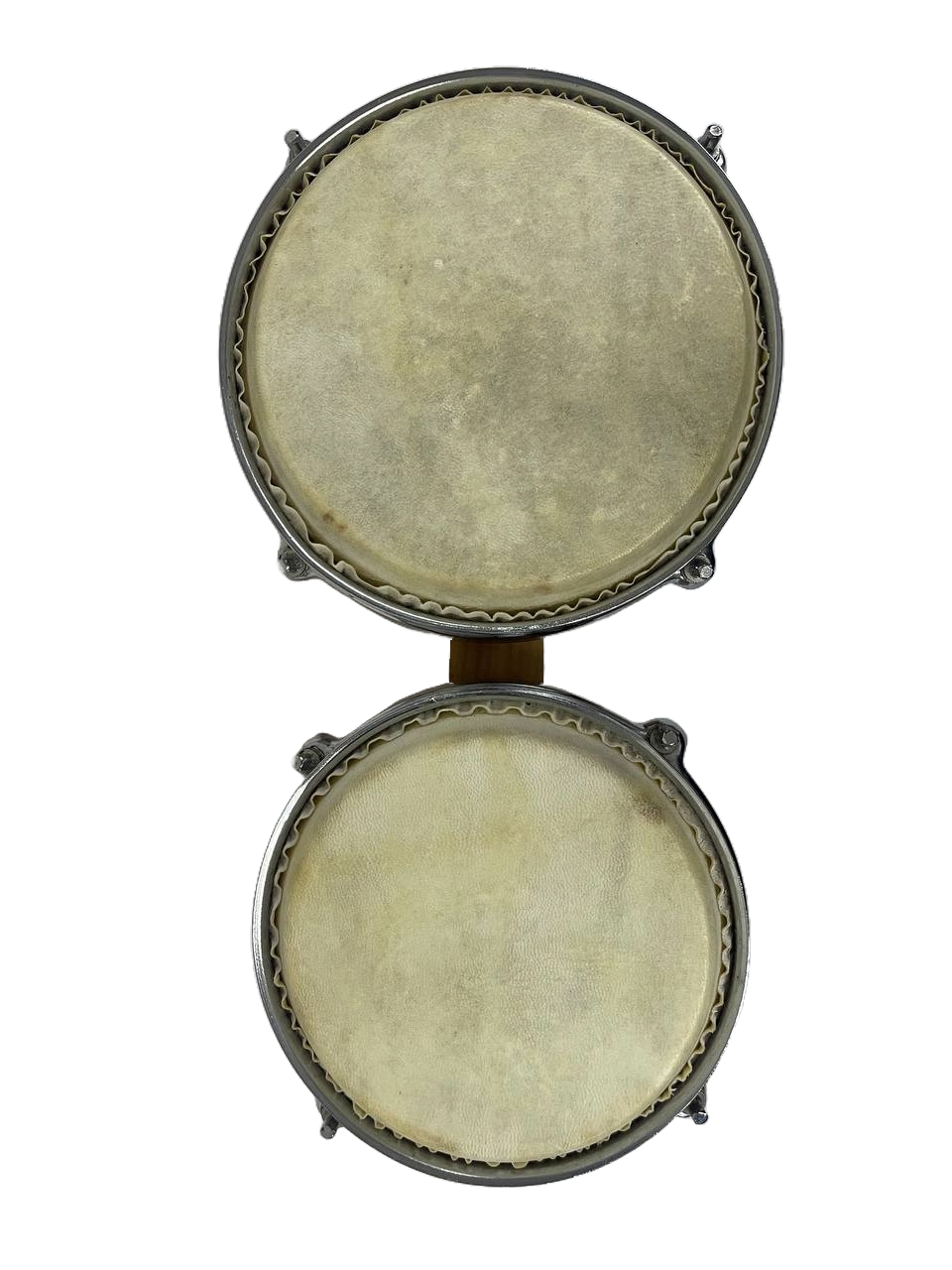 BONGOS DE 2 TAMBORES ALDEA AUDIO PARCHE CUERO BASE DE MADERA ROJO CON HERRAJES ALDE AUDIO B2M