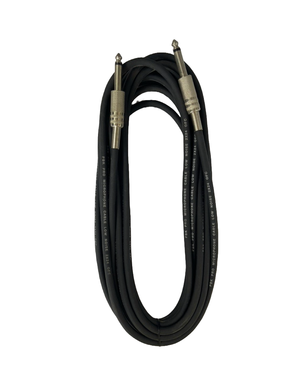 CABLE PLUG A PLUG 6.3MM MONORAL DE 6 METROS MOON SILVER PBK BAPP-6