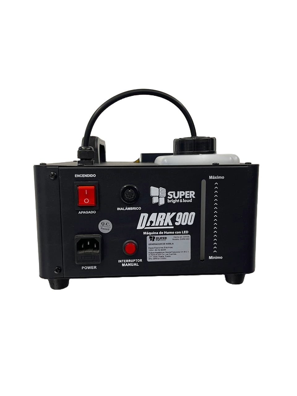 MAQUINA DE HUMO VERTICALCON LED 900W SUPERBRIGHT DARK 900