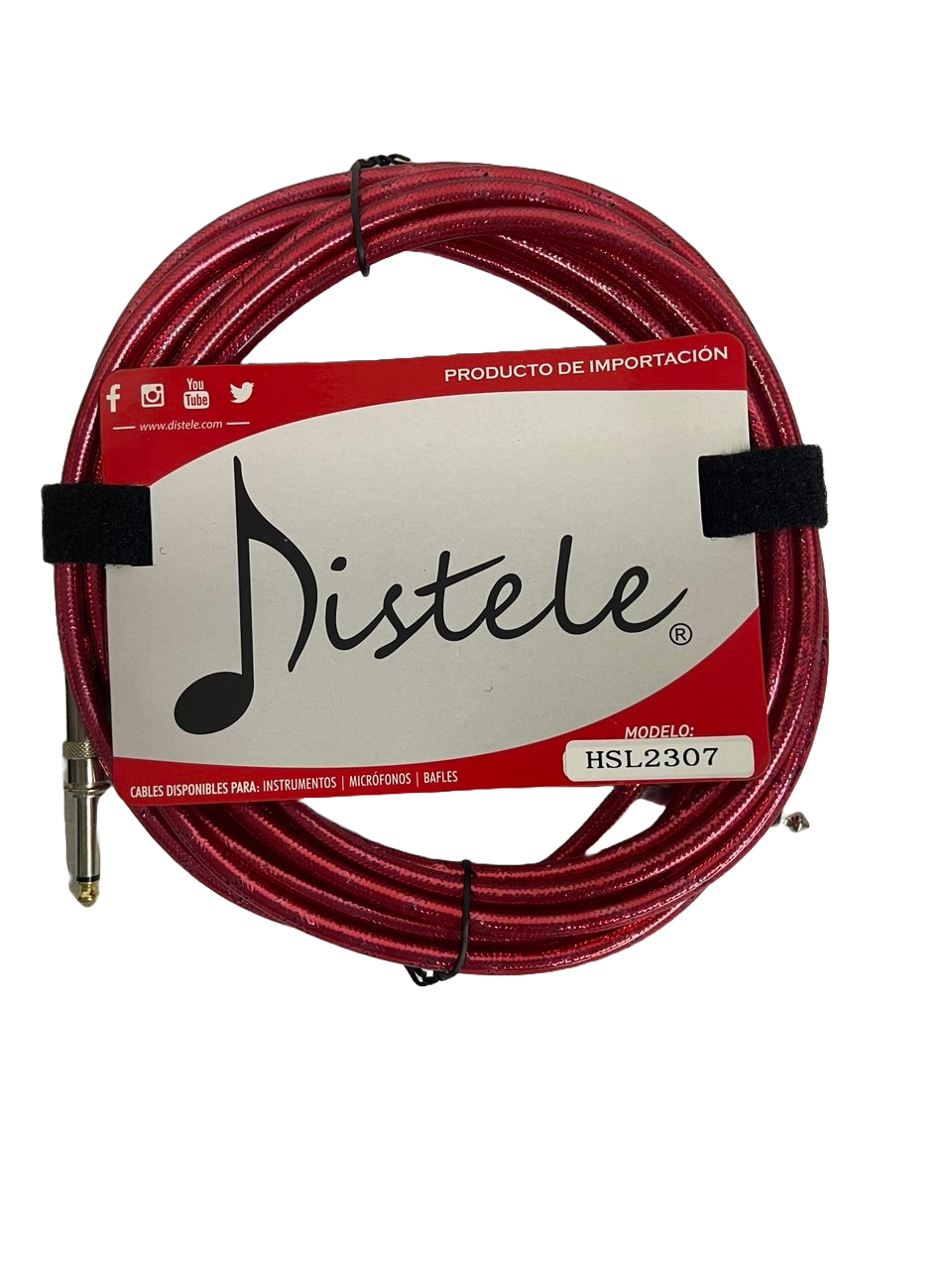 CABLE PLUG RECTO A PLUG DE ESCUADRA DE 6.3MM DE 6 MTS ALDE AUDIO HSL2307