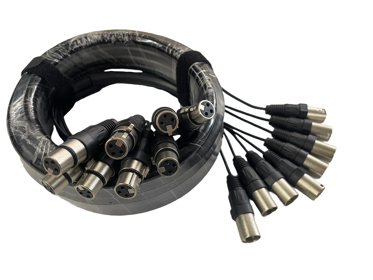 SNAKE DE 8 CANALES SIN RETORNO, 6 METROS CONECTOR XLR M Y H DISTELE HSL7003B