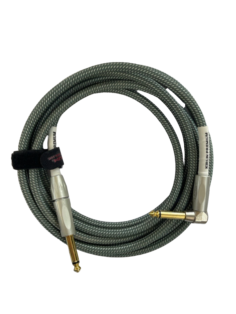 CABLE PARA INSTRUMENTO DE ALTA CALIDAD PLUG 6.3MM A PLUG ESCUADRA DE 6.3 MM KIRLIN IWB-202PFGL-10FT/OL