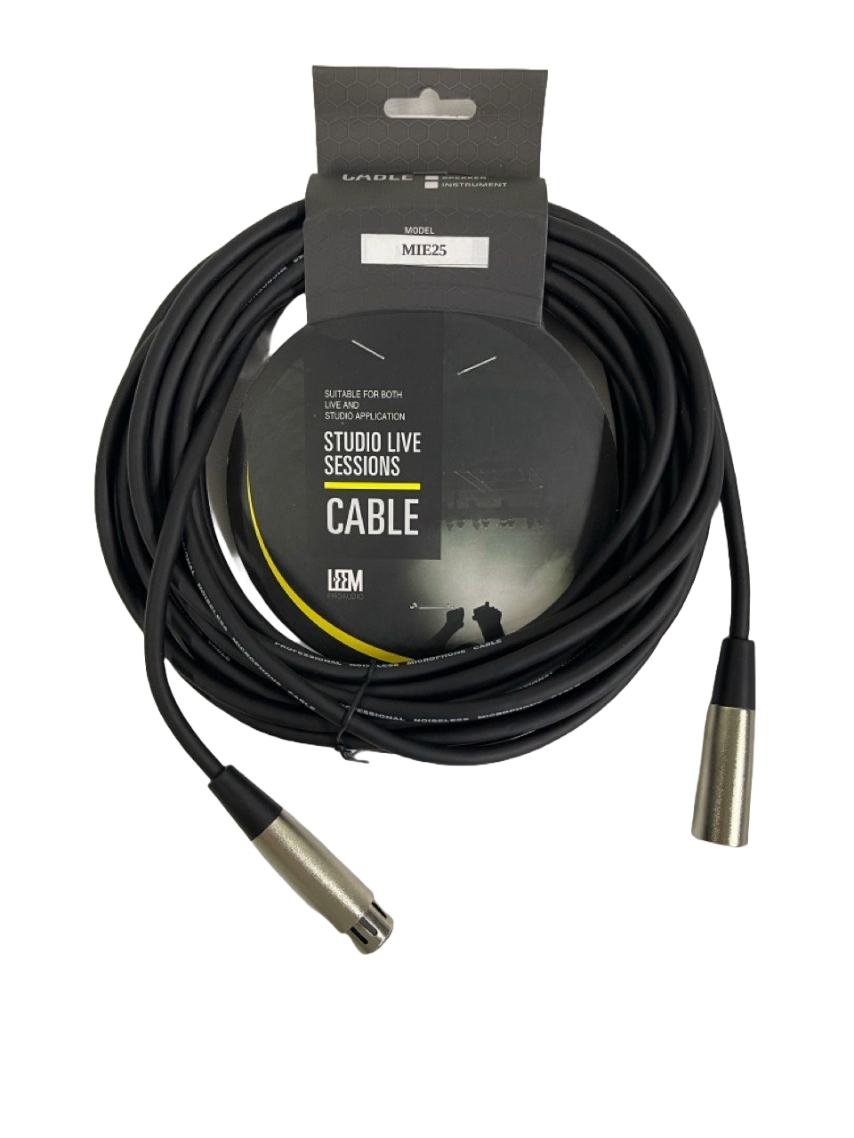 CABLE DE MIROFONO XLR A XLR DE 7.6 METROS LEEM MIE-25