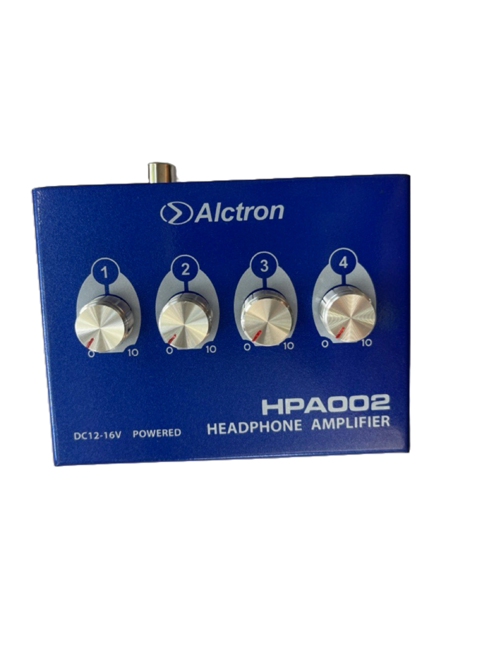 AMPLIFICADOR DE AUDIFONOS DE 4 CANALES, CONECTOR SALIDA 6.35 MM, ALCTRON HPA002