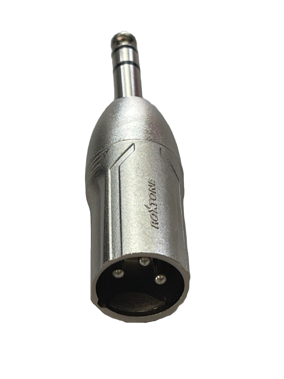 "CONECTOR CONVERTIDOR MET P/MICROF DE 3 PINS MACHO A PLUG DE 6.3MM EST ROXTONE RA3XMJM"