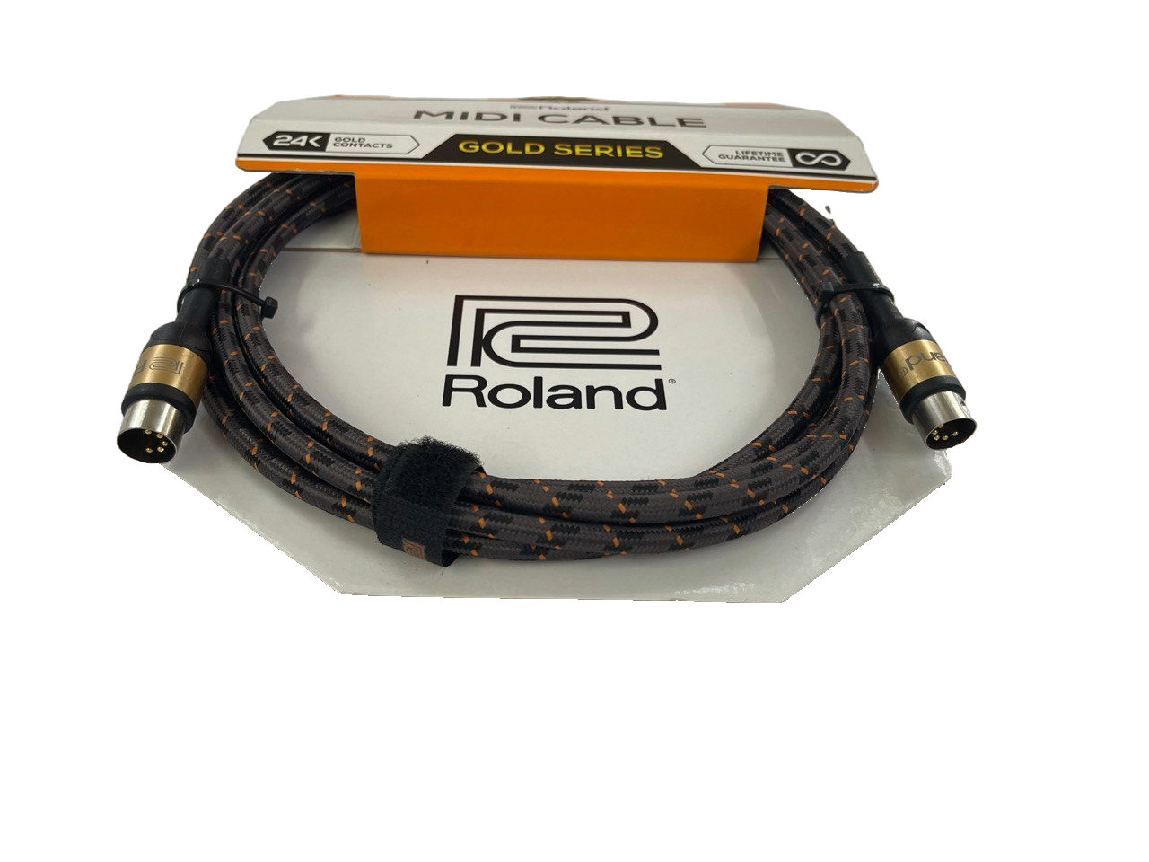 CABLE ROLAND SERIE GOLD CON CONECTORES MIDI CHAPADOS EN ORO 3 MTS. RMIDI-G10