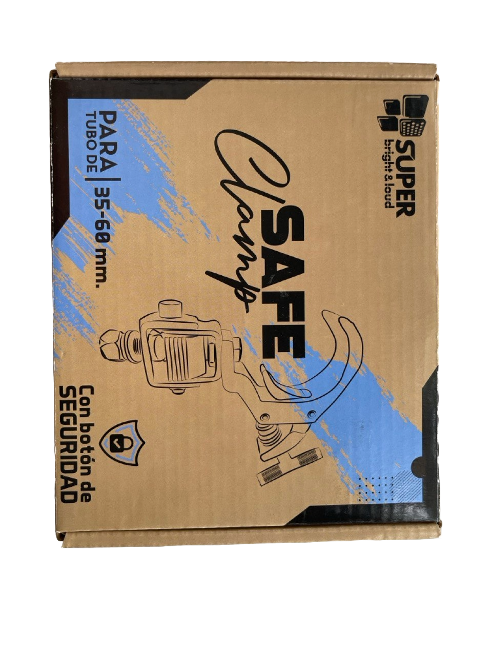 ABRAZADERA DE ALUMINIO CARGA MAX 50K SUPER BRIGHT & LOUD SAFECLAMP