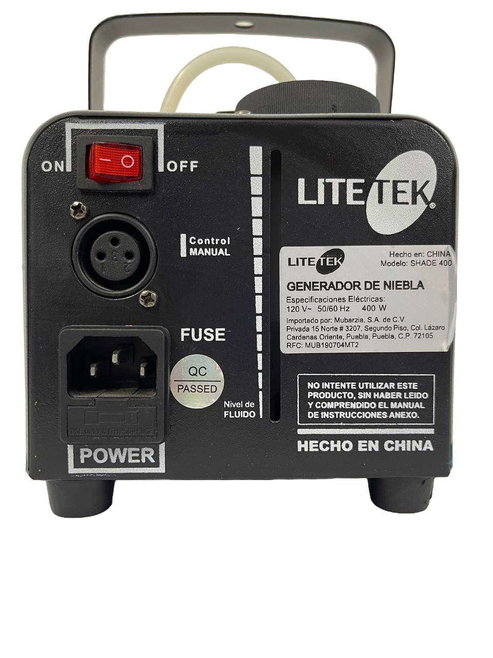 MÁQUINA DE HUMO DE 400 WATTS LITE TEK SHADE 400