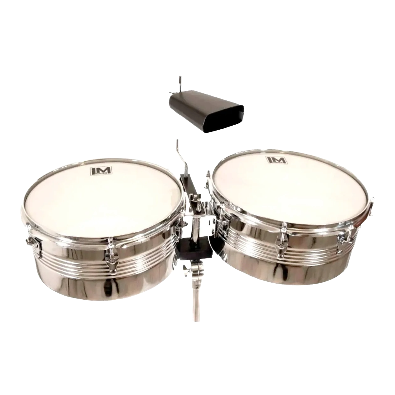 TIMBALES CON ATRIL Y CENCERRO DE 13 Y 14 PULGADAS LM DRUMS TM2-1