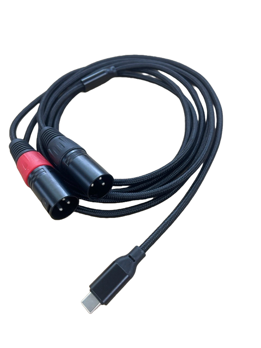 CABLE TIPO C A DOS XLR MACHO PARA CELULAR CON CHIP MUSIC SHOP 1304506.02