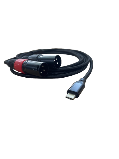 CABLE TIPO C A DOS XLR MACHO PARA CELULAR CON CHIP MUSIC SHOP 1304506.02