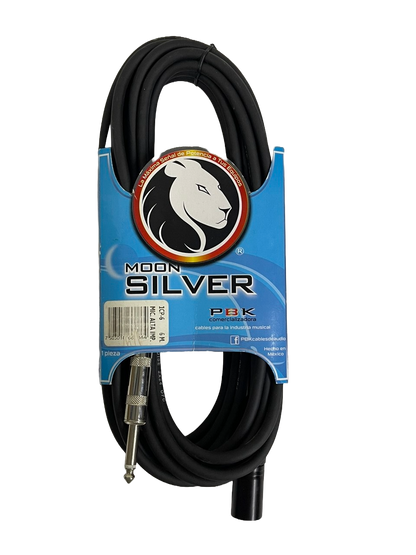 CABLE XLR A PLUG 6.3 DE 10 METROS SILVER PBK 1CP-6