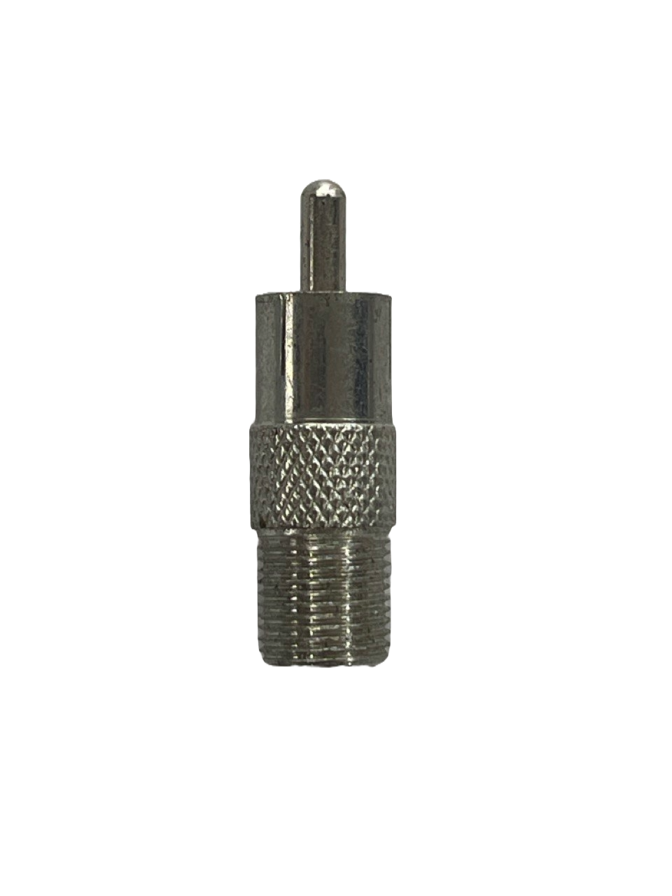 ADAPTADOR CON CONECTOR MACHO RCA A HEMBRA DE ROSCA TIPO F MUSIC SHOP 200-110