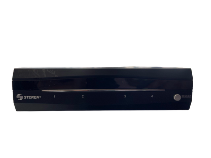 SWITCH ABCD AUDIO Y VIDEO CON CONTROL REMOTO STEREN 200-380