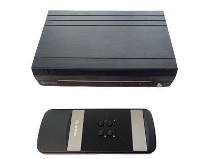 SWITCH ABCD AUDIO Y VIDEO CON CONTROL REMOTO STEREN 200-380
