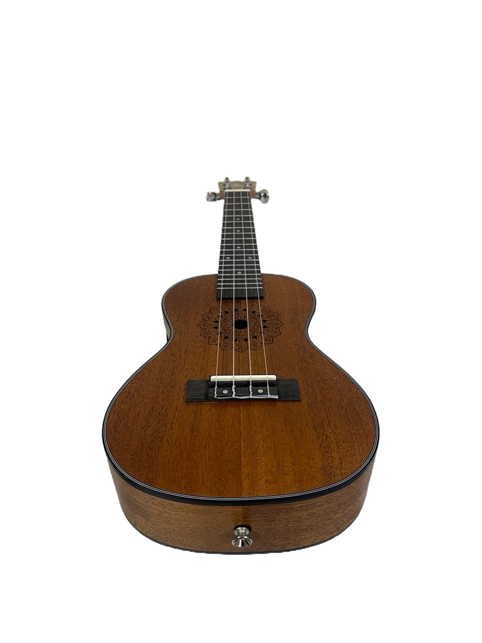 UKELELE DE 23 CON GRABADO DE FLOR EN LA BOCA DANNYUKES 21UFL