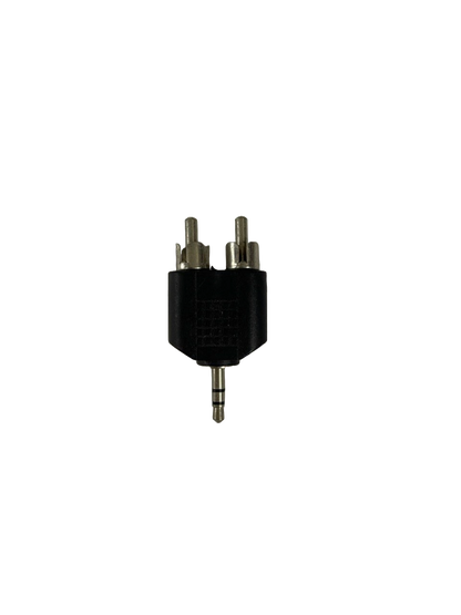 ADAPTADOR 2 JACKS RCA MACHO A PLUG 3.5MM ESTEREO SOLCOR 251-037