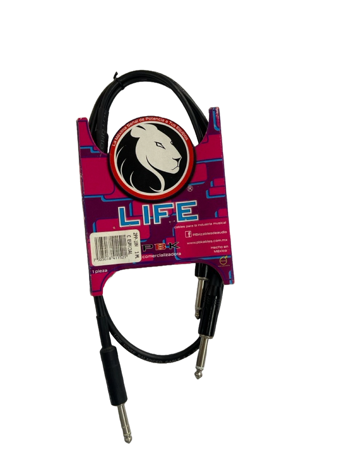 CABLE INSERTO PLUG 3.5 ESTEREO A 2 PLUG 1/4 LIFE PBK 2PP-1IN – Music ...