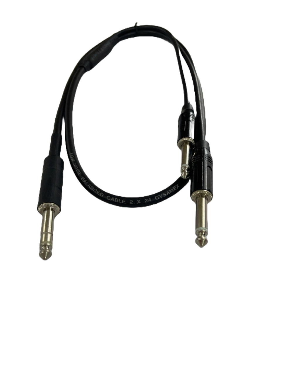 CABLE INSERTO PLUG 3.5 ESTEREO A 2 PLUG 1/4 LIFE PBK 2PP-1IN