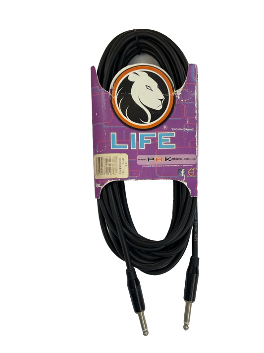 CABLE PLUG A PLIUG 6.3MM DE 6 METROS 2PP-6