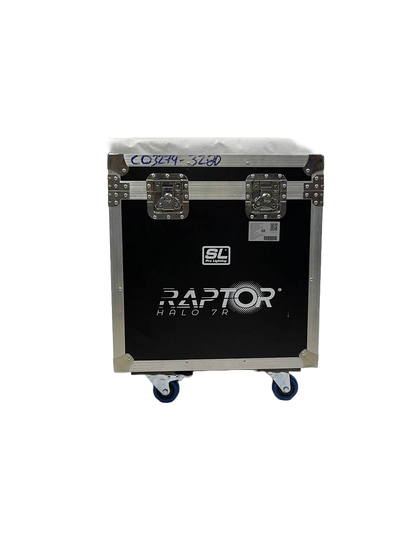 PAR DE CABEZAS MOVILES DESTELLADOR ELECTRONICO SL PRO LIGHTHING RAPTOR HALO 7R 30-LEDRING-7R