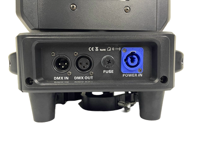 PAR DE CABEZAS MOVILES DESTELLADOR ELECTRONICO SL PRO LIGHTHING RAPTOR HALO 7R 30-LEDRING-7R