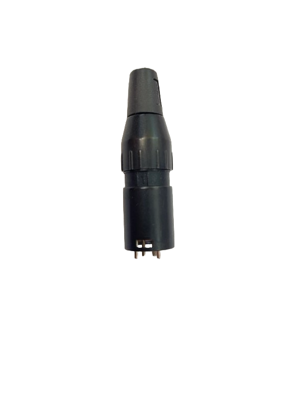 JACK PLUG XLR 4 PINES METALICO NEGRO DELTRON 709-0400