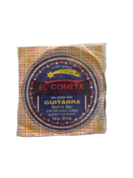 CUERDA PARA GUITARRA 3ERA SIN BORLA ACERO COMETA 7507