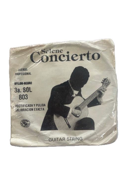 CUERDA PARA GUITARRA 3 ERA NYLON STRING S/BORLA SELENE CONCIERTO 7547