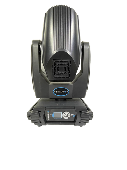 PAR DE CABEZAS MOVILES DESTELLADOR ELECTRONICO A BASE DE DIODO EMISORES DE LUZ LED STEELPRO 8R2P