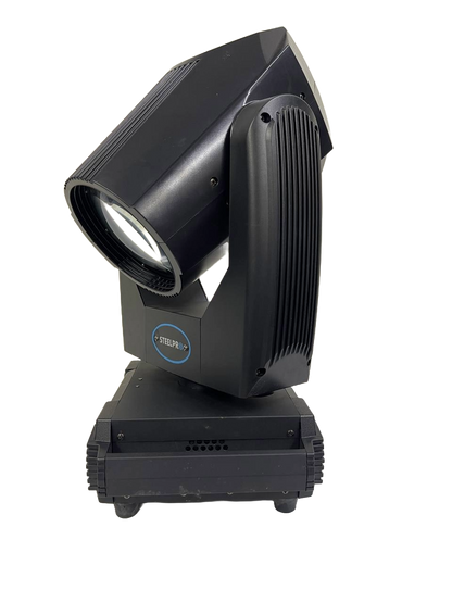 PAR DE CABEZAS MOVILES DESTELLADOR ELECTRONICO A BASE DE DIODO EMISORES DE LUZ LED STEELPRO 8R2P