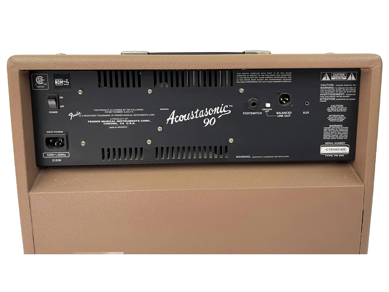 AMPLIFICADOR ACOUSTASONIC 90 FENDER ACOUSTASONIC90