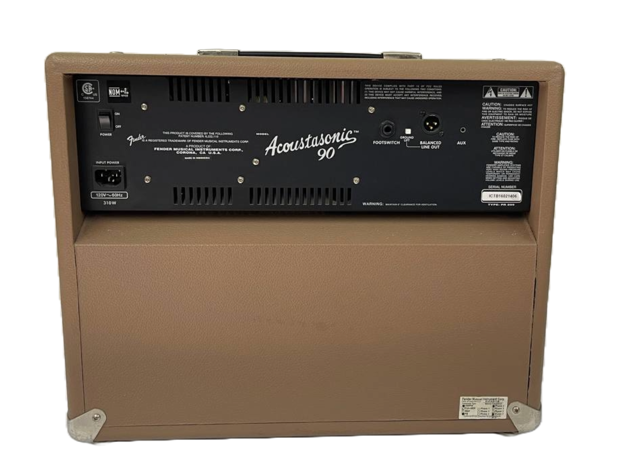 AMPLIFICADOR ACOUSTASONIC 90 FENDER ACOUSTASONIC90