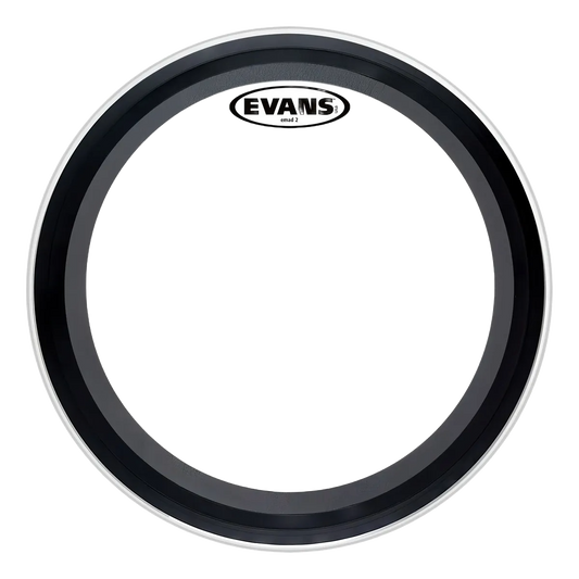 PARCHE DE 20" EMAD2 CLEAR PARA BATERIA CON AHOGADOR EVANS BD20EMAD2
