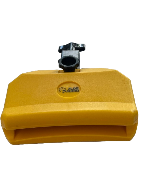 CENCERRO DE PLASTICO NARANJA GRANDE SONIDO BAJO CON SOPORTE TIPO JAM BLOCK ALDE AUDIO BLL04