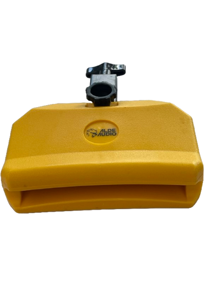 CENCERRO DE PLASTICO NARANJA GRANDE SONIDO BAJO CON SOPORTE TIPO JAM BLOCK ALDE AUDIO BLL04