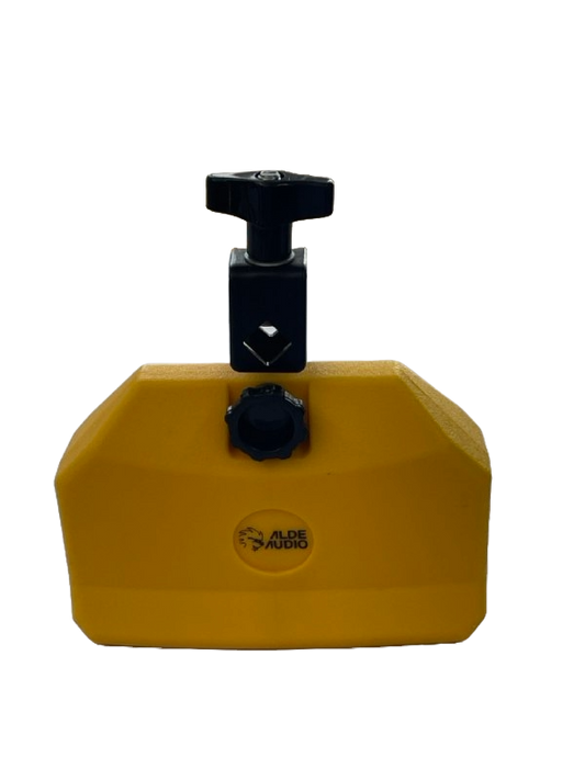 CENCERRO DE PLASTICO NARANJA GRANDE SONIDO BAJO CON SOPORTE TIPO JAM BLOCK ALDE AUDIO BLL04