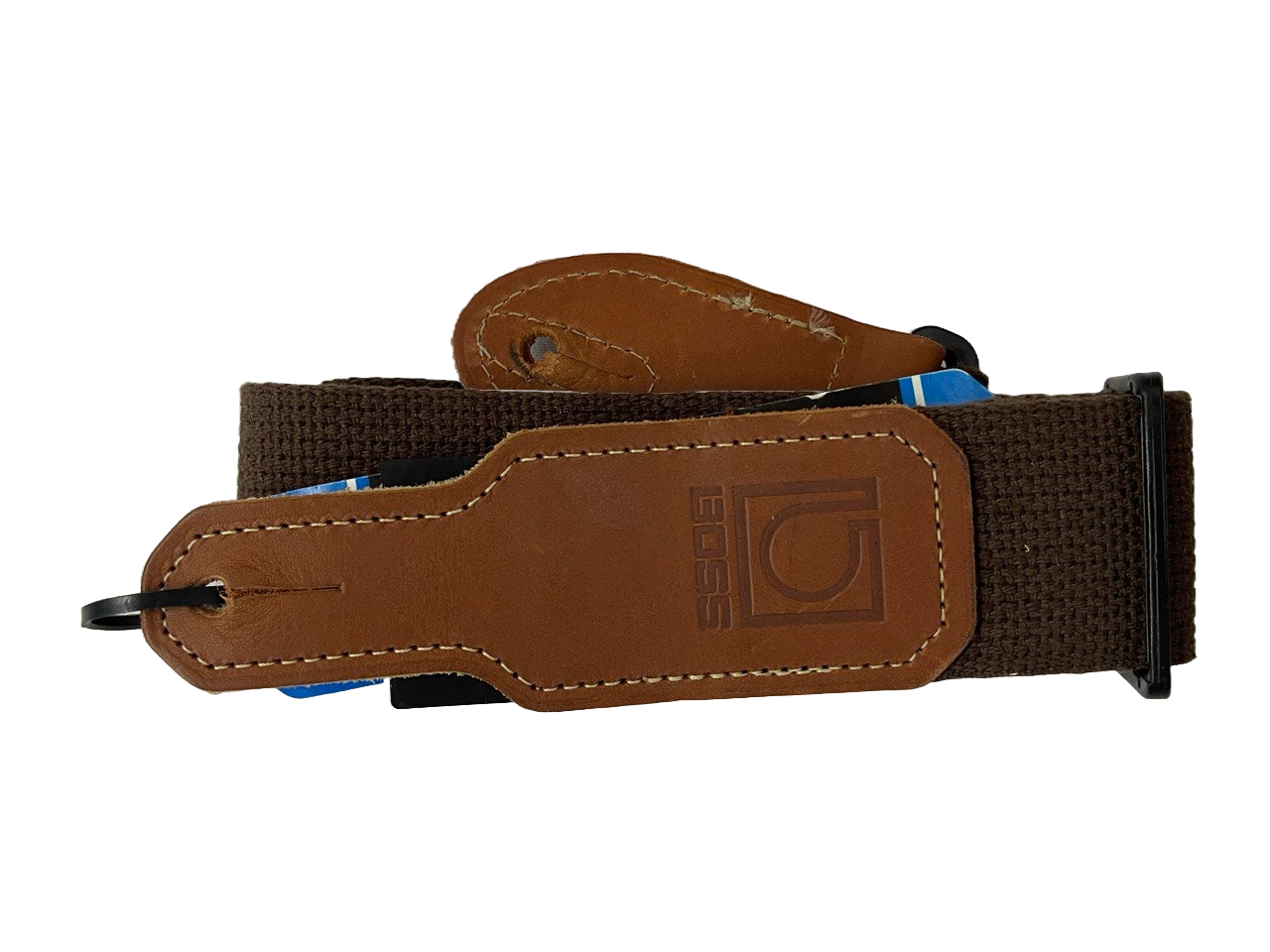 TAHALI DE ALGODON DE 90 HASTA 150 CM PARA GUITARRA Y BAJO CAFE BOSS BSC-20-BRN