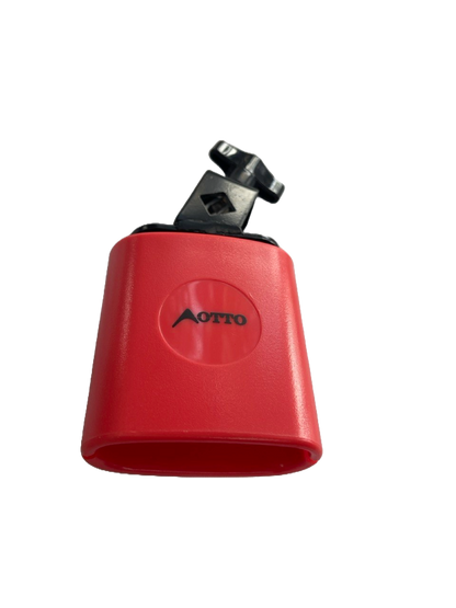 CENCERRO DE PLASTICO ROJO TAMAÑO CHICO SONIDO ALTO CON SOPORTE TIPO JAM BLOCK OTTO BSH01