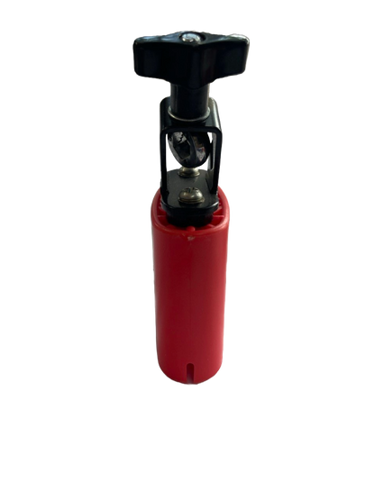 CENCERRO DE PLASTICO ROJO TAMAÑO CHICO SONIDO ALTO CON SOPORTE TIPO JAM BLOCK OTTO BSH01