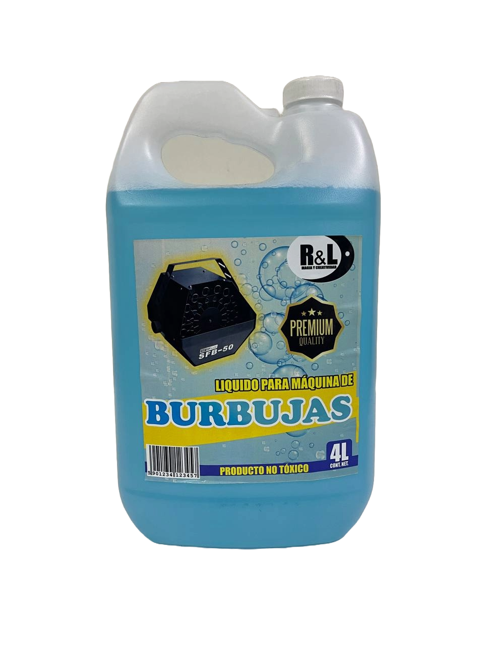 LIQUIDO PARA MAQUINA DE BURBUJAS PREMIUM R&L BUBBLESFLUID
