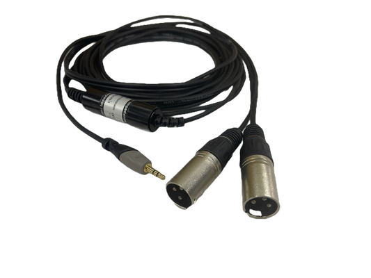 CABLE 3.5MM 2X2 XLR MACHO 6M SOUNDKING BXJ102-1
