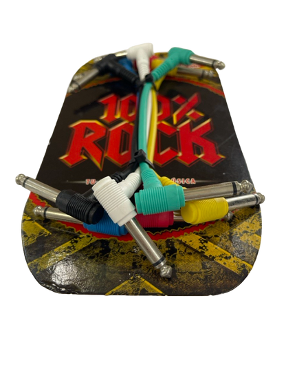 SET DE 6 CABLES PLUG A PLUG PARA PEDAL DE 0.15 METROS SOLCOR CAB6PAQ