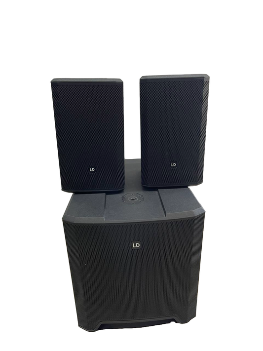 SISTEMA DE AUDIO CON SOPORTE GRAVITY Y CABLES LD SYSTEMS DAVE18G4X