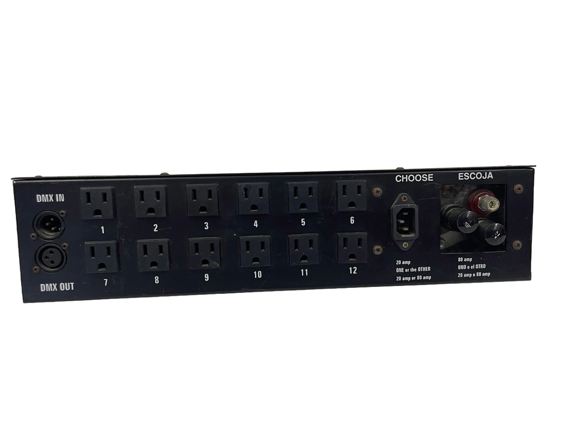 Dmx Socket Box SWITCH BOX DMX DE 12 CANALES CHAUVET DMX-1280 – Music Shop Merida