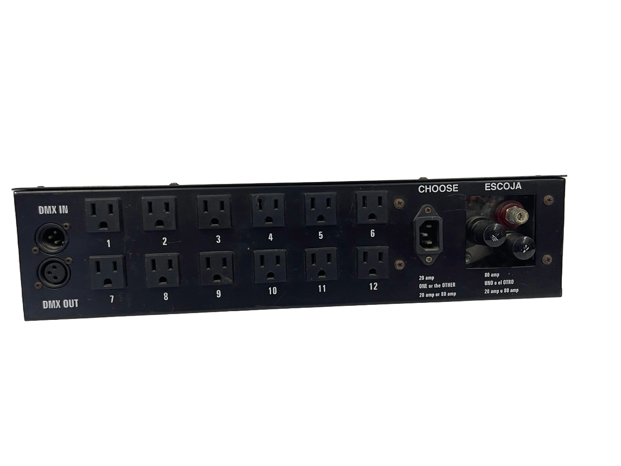 SWITCH BOX DMX DE 12 CANALES CHAUVET DMX-1280