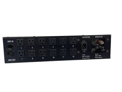 SWITCH BOX DMX DE 12 CANALES CHAUVET DMX-1280