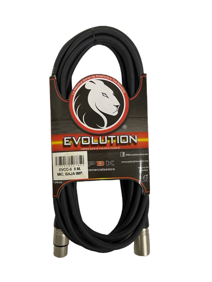 CABLE XLR A XLR DE 5 MTS EVOLUTION  PBK EVCC-5
