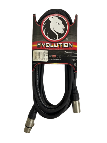 CABLE XLR A XLR DE 6 METROS EVOULUTION PBK EVCC-6